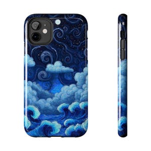 Starry Ocean Waves phone case | Tough Phone Cases
