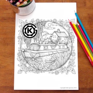 Narrow Boat -  Instant PDF Download