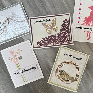 Tarjetas de felicitación con 5 pensamientos positivos