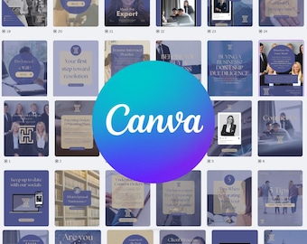 30 Customisable Instagram Posts for Law Firms | Canva Templates