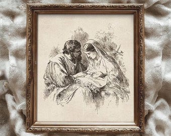 聖家族 イエス・マリア・聖ヨセフの絵 カトリック アートプリント - 8