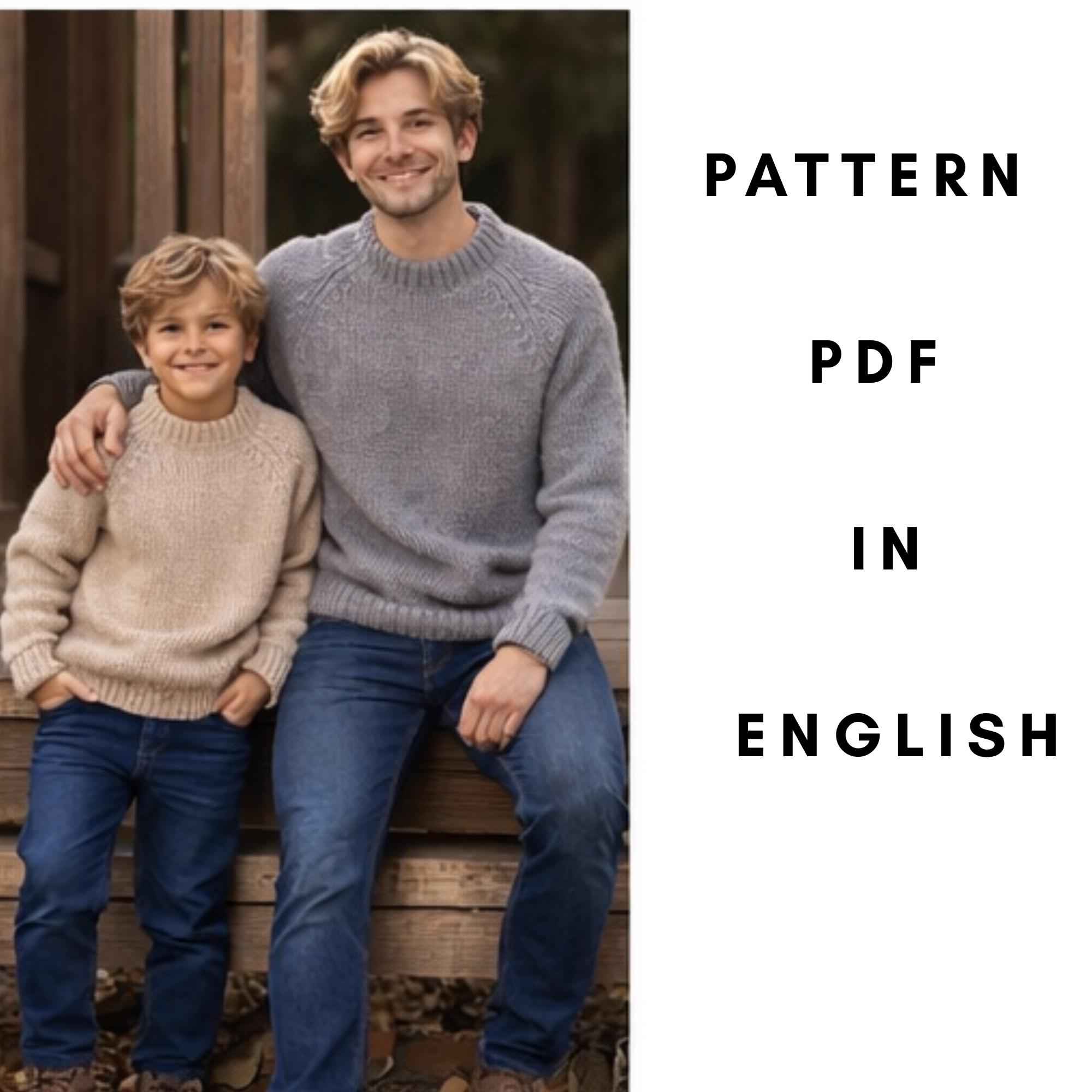 Classic Raglan Sweater Knitting Pattern PDF, Chunky Top Down Knit ...