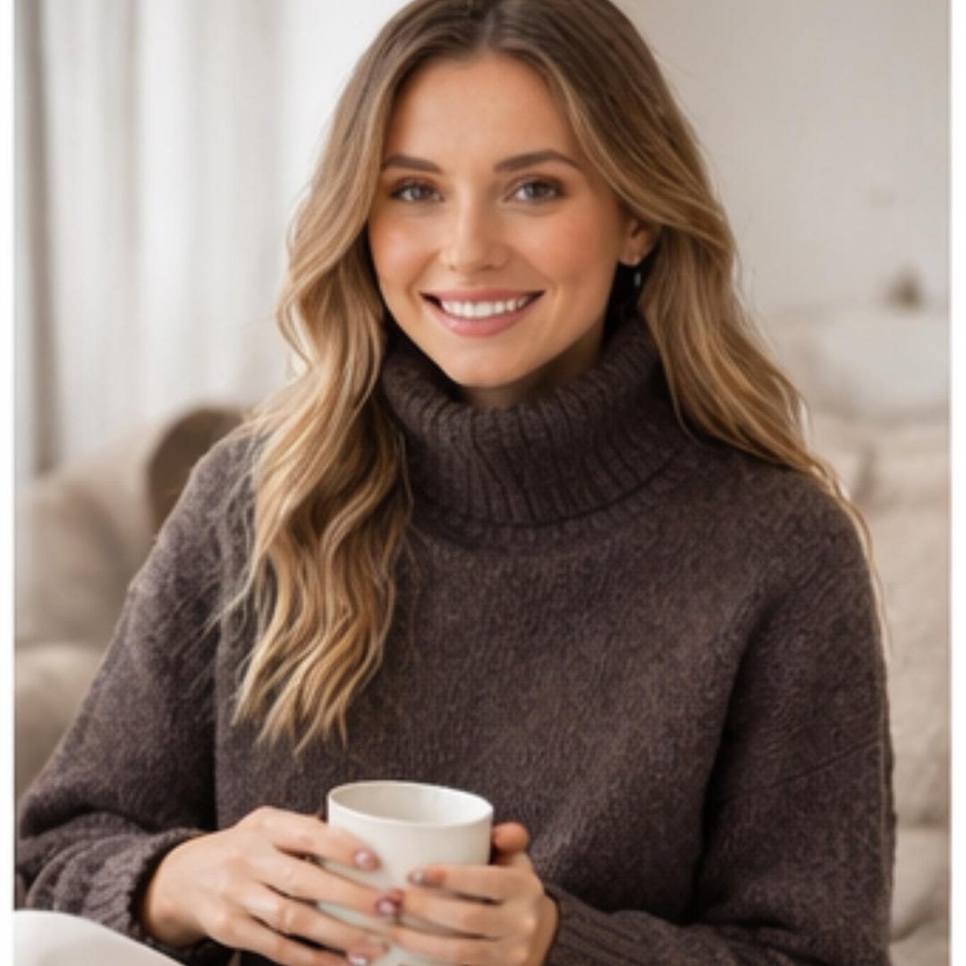 Knitting Pattern PDF – Oversized Raglan Turtleneck Sweater | Top Down ...