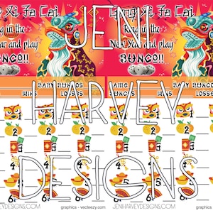 Chinese New Year Bunco Score Card