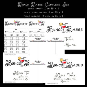 Bunco Babes Bunco Set complet
