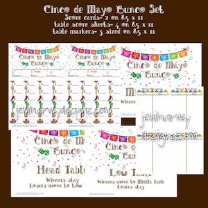 Cinco de Mayo Bunco Complete Set