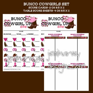 Cowgirl Bunco Set