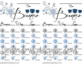Winter Bunco Score Sheet