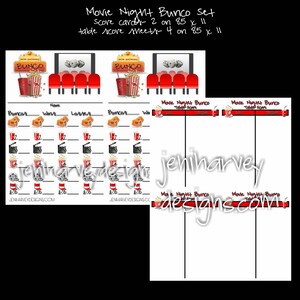 Movie Night Bunco Set