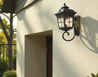 Lámpara de pared exterior impermeable LED para balcón, pasillo, patio, villa, entrada, luz de pared exterior, regalo de inauguración de la casa