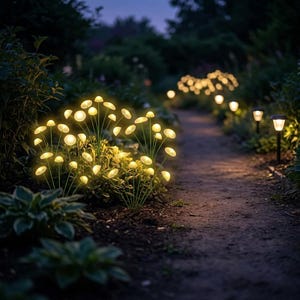 Solar Mushroom Garden Lights Waterproof LED Outdoor Pathway Lights Fairy Garden Decor Yard Lawn Landscape Lighting Gift