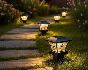 Solar Säule Lampe Im Freien Wasserdichte LED Wand Licht Garten Hof Rasen Dekor Ostern Valentinstag Muttertag Vatertag Weihnachtsgeschenk