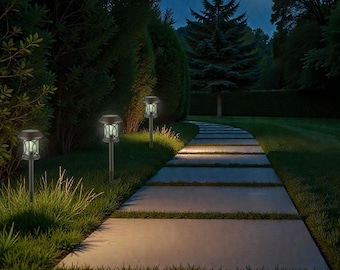 Solar Pathway Lights Outdoor Garten Yard Landschaft Pfahl Lampen Bronze LED Decor Gehweg Beleuchtung Weihnachten Neujahr Frühling Sommer