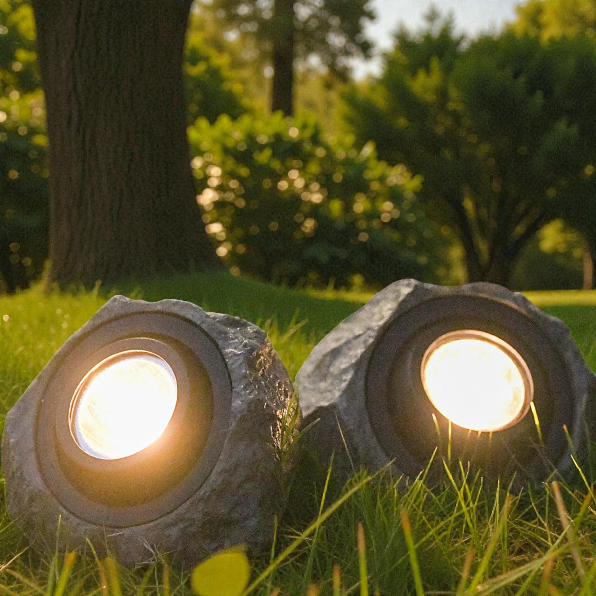 27 Christmas Yard Decorations for a Winter Wonderland Look 10 Solar Rock Garden Lights Outdoor Waterproof LED Landscape Decoration…