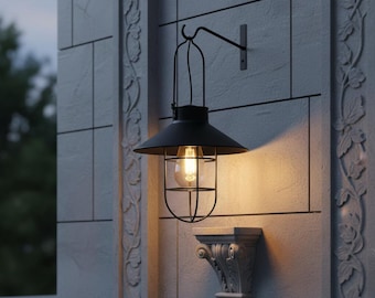 Solar Hänge Garten Laterne Licht wasserdicht Outdoor Decor, automatischer Dämmerung Sensor Terrasse Baum Licht, Frühling Sommer Hof Geschenk