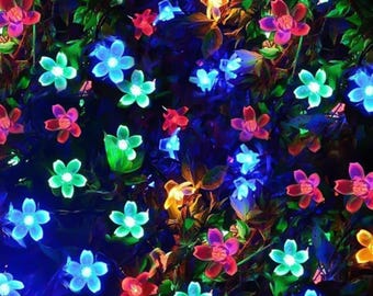 Solar Kirschblüten Lichterkette - Wasserdichte 20 LED Blumen Lichterkette für Garten, Terrasse, Party Decor - Weihnachten & Neujahrsgeschenk