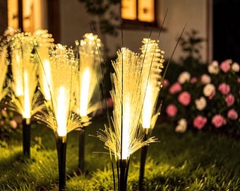 Solar Feuerwerk Garten Lichter im Freien, wasserdichte LED Pathway Stake Lichter, Sommer Hochzeit Dekor, Housewarming Geschenk