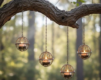 Solar Outdoor Hänge Kugel Licht Wasserdicht Eisen Anhänger Garten Hof Dekor Frühling Sommer Geschenk für Geburtstag