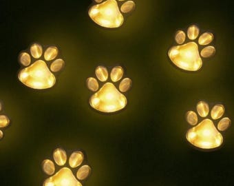 Solar Pfotenabdruck Licht Outdoor Garten Weg LED Haustier Gedenkstätte Dekor Hof Licht Hund Katze Liebhaber Geschenk Weihnachten UK USA Wasserdicht