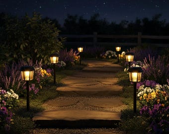 Solar Pathway Lights Wasserdichte Garten-Yard-Landschaft im Freien LED-Laterne Stakes Gehweg-Dekor USA UK AU Weihnachtsbeleuchtung