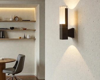 Luz LED de pared para exteriores con sensor de movimiento PIR, impermeable, para porche, valla, puerta de jardín, iluminación de seguridad