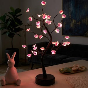 LED Tree Table Lamp Warm Fairy Lights USB Night Light Bedroom Decor Bonsai Lamp Wedding Easter Mothers Day Gift Cozy Home Lighting