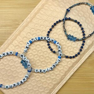 When Burdens Grow Heavy (Let Us Bear Them Together) Bracelet Set (Four Stack)