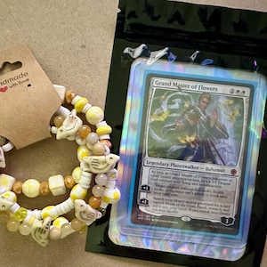 Grand Master of Flowers Bracelet Stack, MTG Themed Set