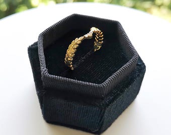 Hexagon Ring box | Wedding ring box | Earrings Box | Jewelry gift box | Presentation box