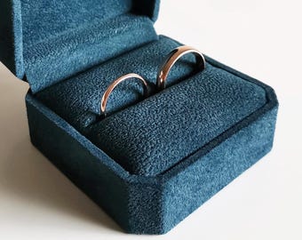 Square octagon ring box | Wedding ring box | Earrings box | Jewelry gift box | Presentation box