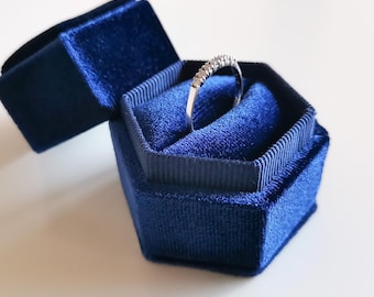 Hexagon Ring box | Wedding ring box | Earrings Box | Jewelry gift box | Presentation box