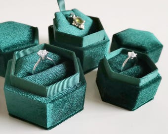 Hexagon Ring box | Necklace Box | Pendant box | Earrings box | Jewelry gift box | Presentation box