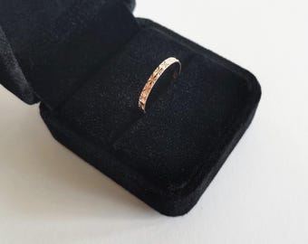 Classic compact black velvet Ring box | Wedding ring box | Earrings Box | Jewelry gift box | Presentation box