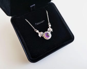 Minimalist style necklace box | pendant box | Earrings box | Jewelry gift box | classic black velvet interior