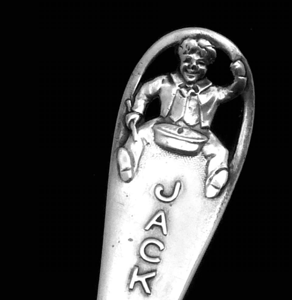 Antique Sterling Silver Baby Fork Jack Horner 26543 - Etsy