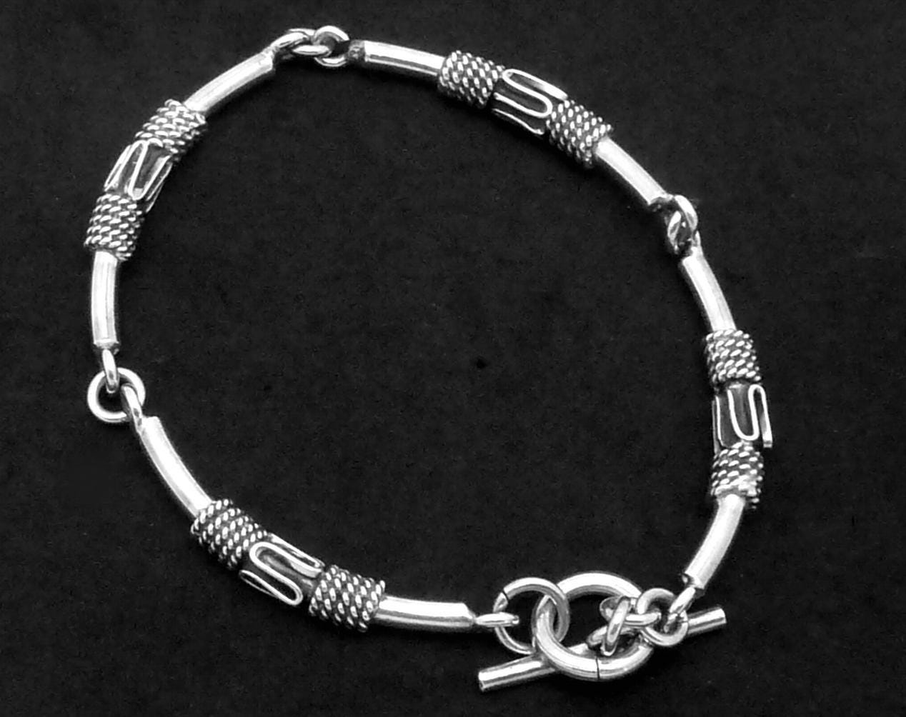 アクセサリー Mexican Taxco Silver Bracelet Taxco-Mexican-Sterling-Silver-