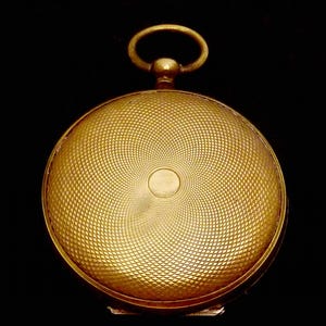 Antique Victorian Gold Filled Pocket Watch Locket Pendant 27094