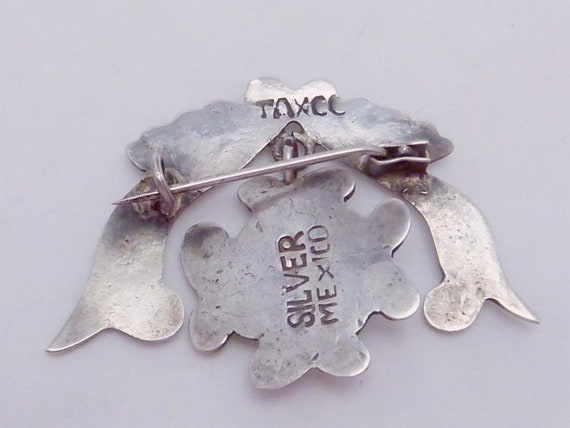 Early Vintage Taxco Mexico Mexican Sterling Silve… - image 4