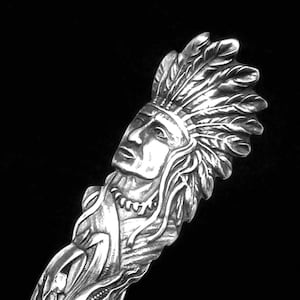 Vintage Fessenden Sterling Silver Indian Indianapolis Capitol Souvenir Spoon 26814