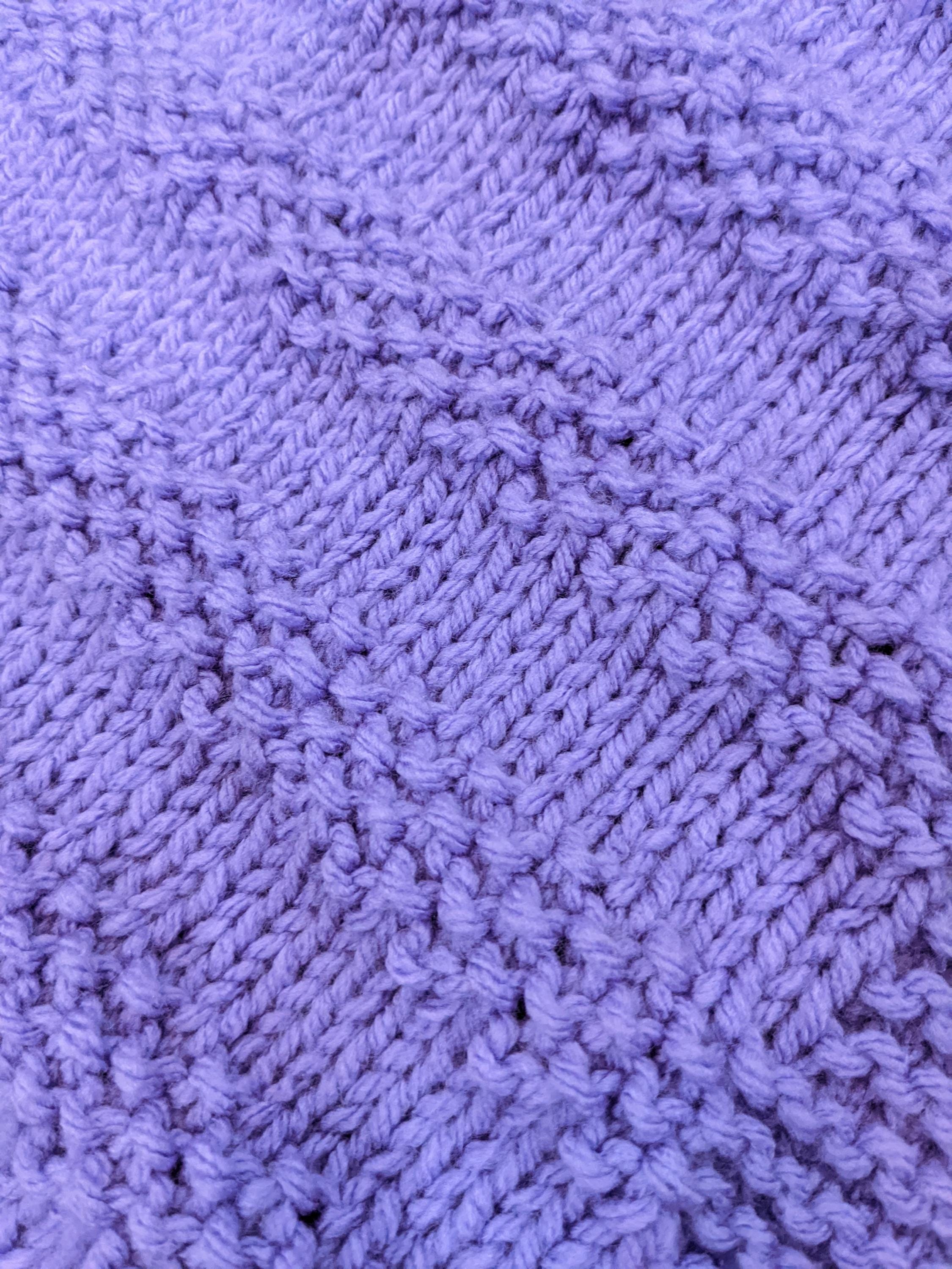 Beginner Friendly Textured Baby Blanket Knitting Pattern PDF, Premie to ...