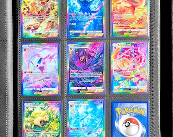 Eevee Grove Proxy Card Set Bundle | Custom Collectible Display Cards | Gift for Pocket TCG Fans