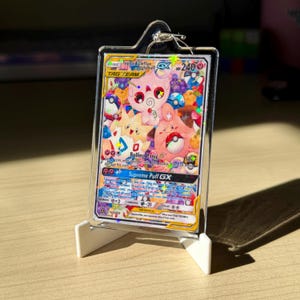 Pocket Monster TCG Card Keychains | Custom Design Requests Available | Holographic Finish | So Many Keychain Designs Possible Togepi&Cleffa&Iggly