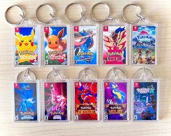 Switch Game Box Keychain: Pocket Monster Acrylic Art