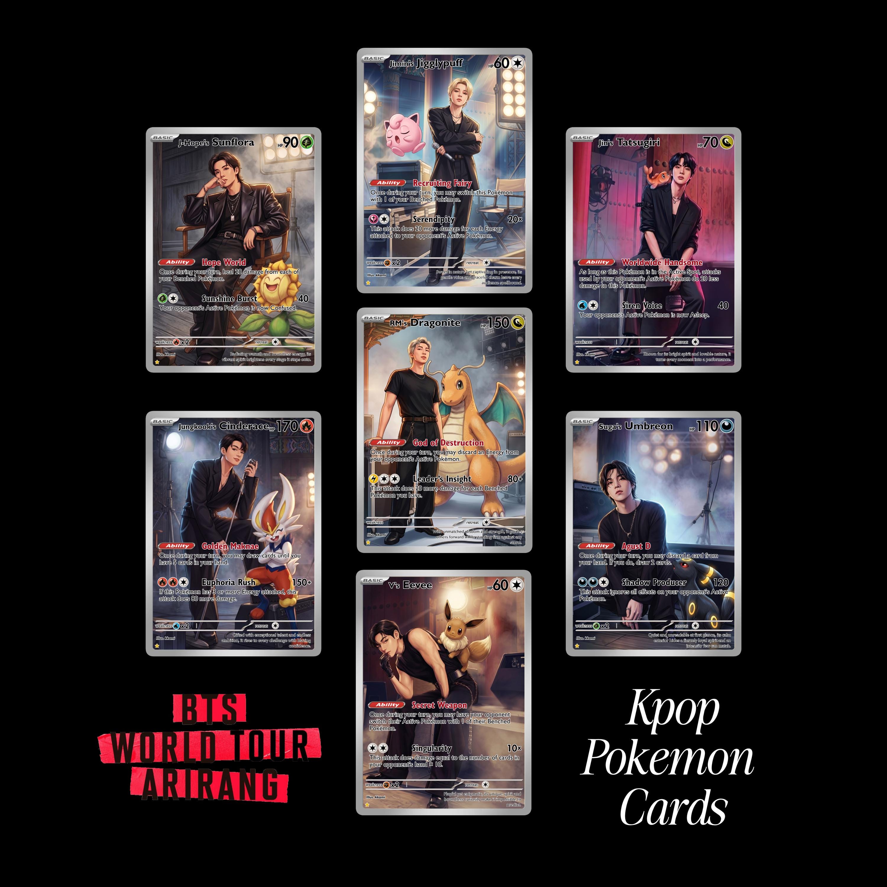 Bts Pokeman Cards - Etsy