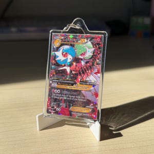 Pocket Monster TCG Card Keychains | Custom Design Requests Available | Holographic Finish | So Many Keychain Designs Possible M Gardevoir