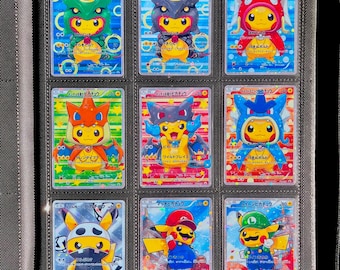 レックウザ ピカチュウ ホロカードセット ポンチョ ピカチュウ レックウザ コスプレ ホロ - カスタムカード