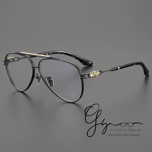 Luxury Aviator Glasses Titanium Frame | Prescription Glasses | Titanium Frame | Sunglasses | Optical Glasses | Luxury Eyewear | G Spectrum