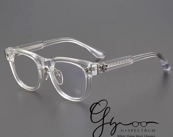 Luxury Square Eyeglasses Frame | Prescription Glasses | Titanium Frame | Sunglasses | Optical Glasses | Luxury Eyewear | G Spectrum