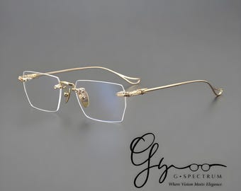Luxury Rimless Titanium Eyeglasses | Prescription Glasses | Titanium Frame | Sunglasses | Optical Glasses | Luxury Eyewear | G Spectrum