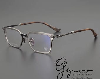 Titanium Ultra-Light Square Eyeglasses | Prescription Glasses | Titanium Frame | Sunglasses | Optical Glasses | Luxury Eyewear | G Spectrum